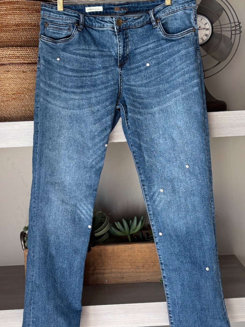 KUT from the kloth Catherine Boyfriend Jeans  with 7 Rhinestones  (12)